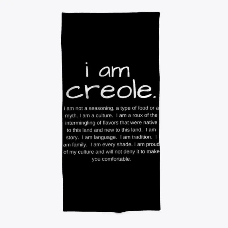 I am Creole